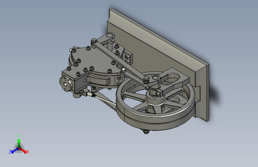 工业蒸汽机模型