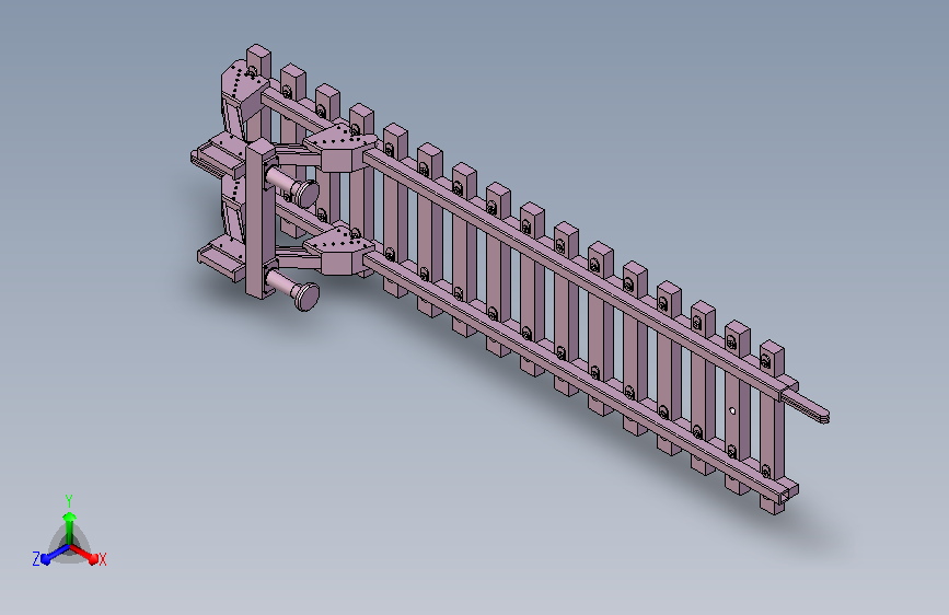 轨道抓紧定位装置铁道阻挡器