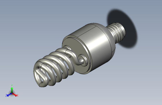 节能灯泡装配模型