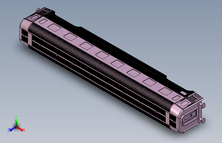 精细机车工程模型