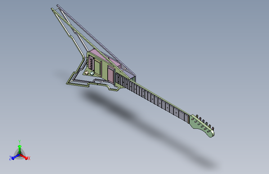 铝合金电吉他模型