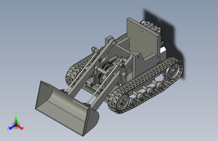 履带式推土机模型