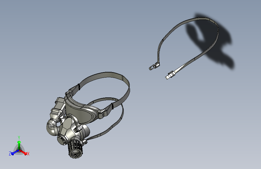 全罩式防护面具模型