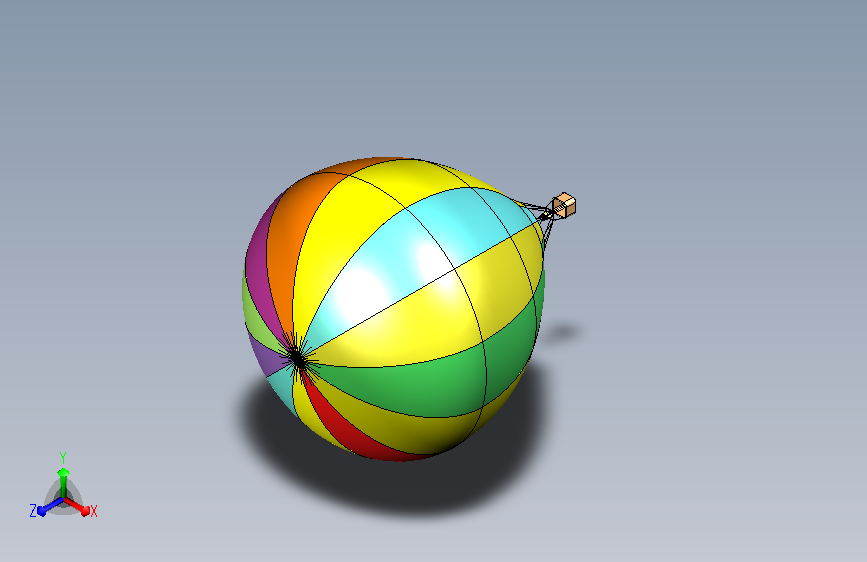 热气球三维模型