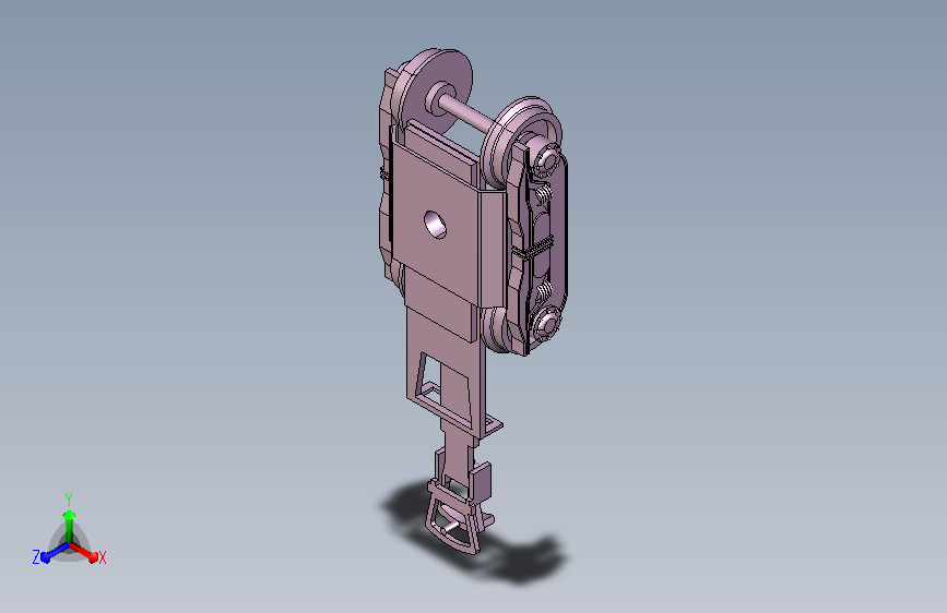 双台车转向架模型