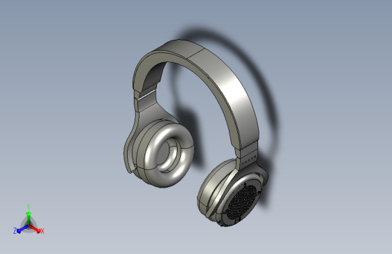 无线头戴耳机模型