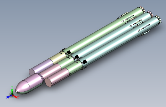 重型运载火箭模型
