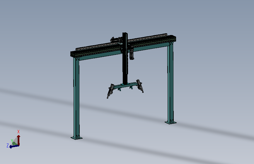 2轴齿轮齿条桁架机械手 sw18