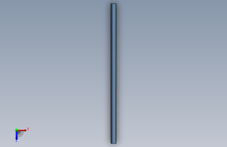 GB/T9788不等边角钢63×40×4_1100 俯视图