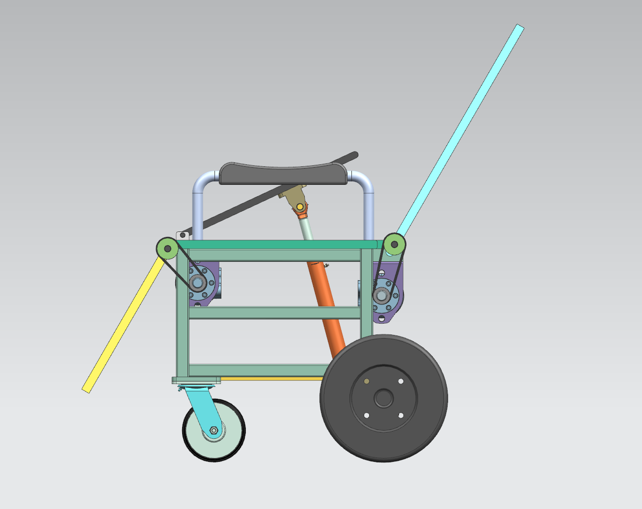 液压马达驱动轮椅--1628119-80