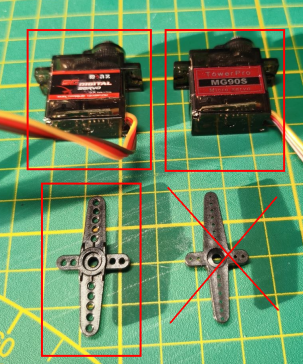 A0006905-迷你拟人化机器人数字伺服RCXAZ 9g或MG90s v2。机械臂