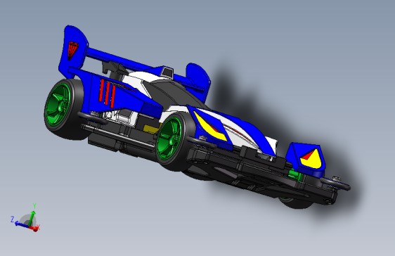 solidworks 3D模型之赛车模型(绝版）