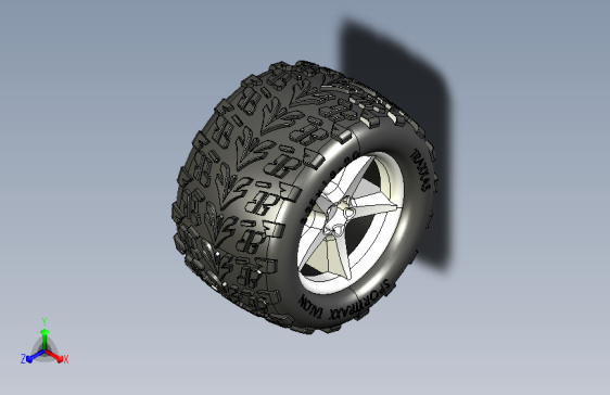 汽车轮胎3D
