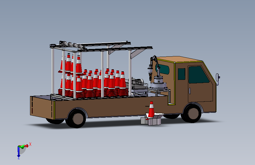 道路交通锥形警示柱收放装置=1837244=600