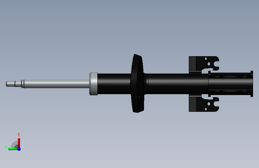 汽车前减震器3d