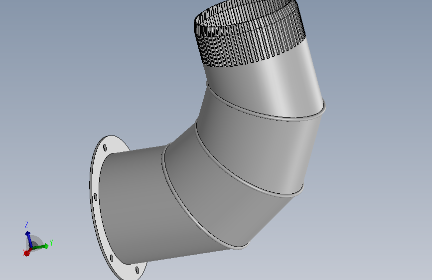 3.0英寸标准管道-90-法兰