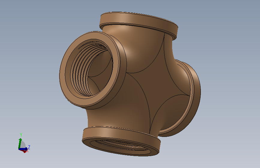 弯头接头75NPT-TEE