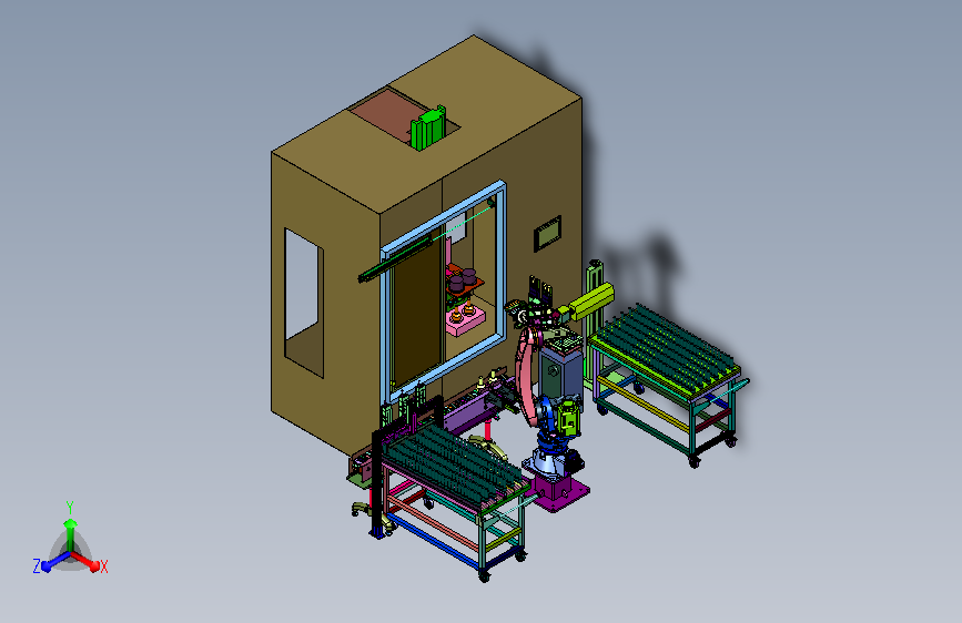 机械臂装卸料淬硬刻标一体机