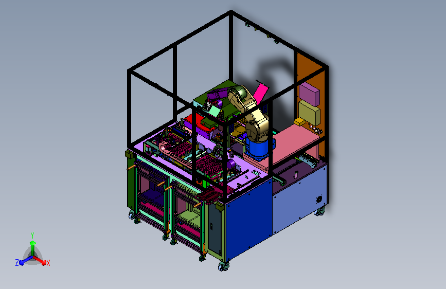 机器人实现内存条检测归类的自动化系统
