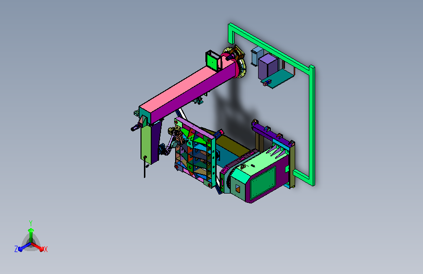 结构件底座的翻转焊接工作站