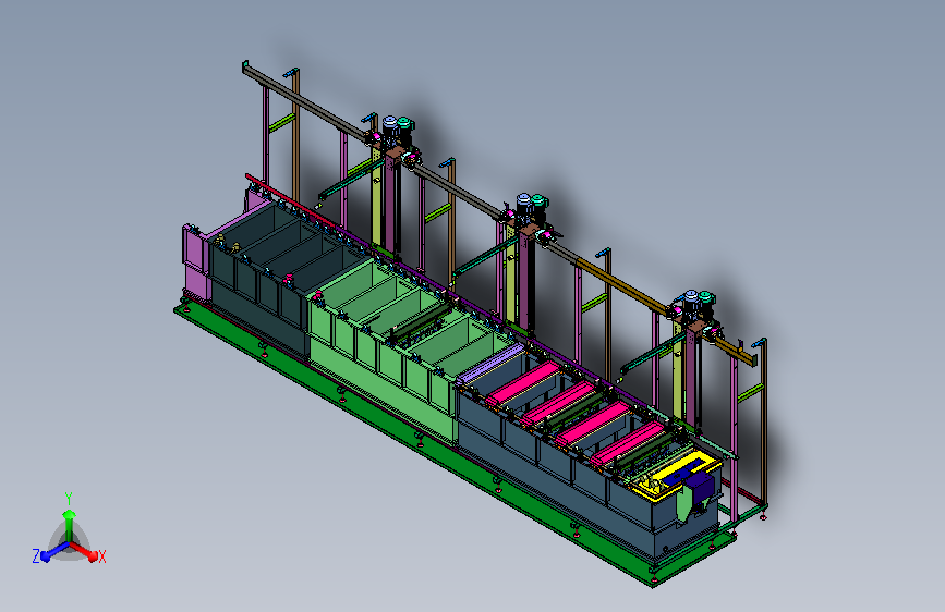 金属构件表面处理的自动化生产流水线