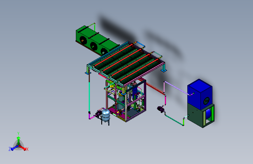 冷媒制冷机组配套工作间