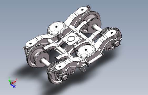 CW-200K型客车转向架模型仿真设计【含三维SW模型图纸+说明】