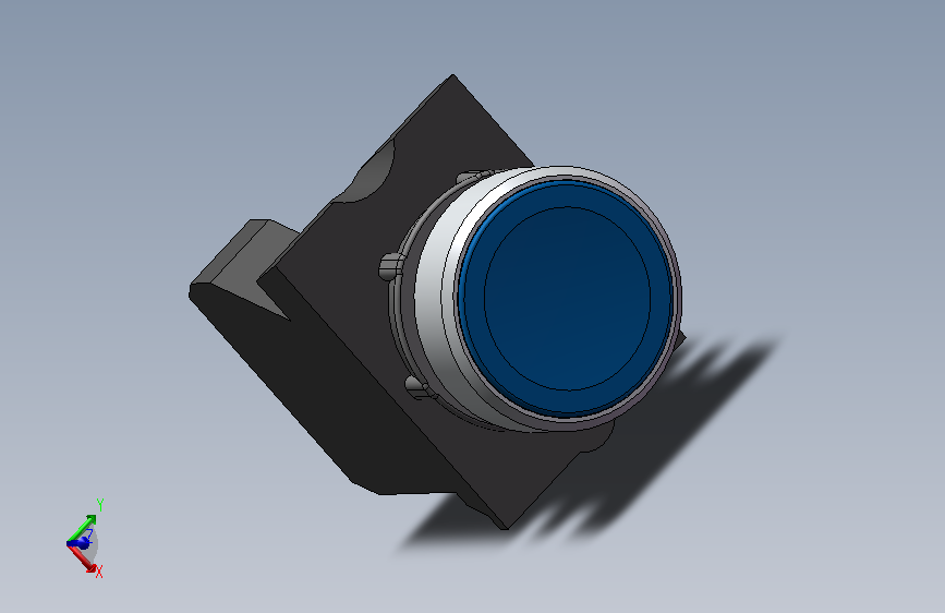 蓝按钮按钮指示灯