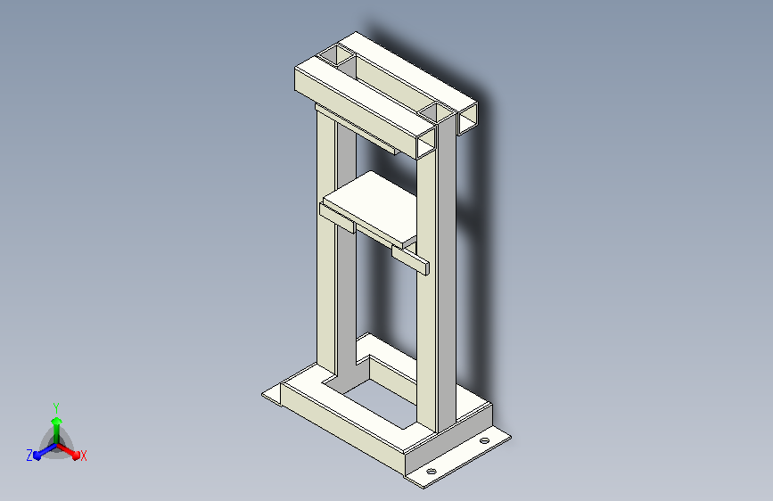 迷你液压机  Inventor IGES STEP