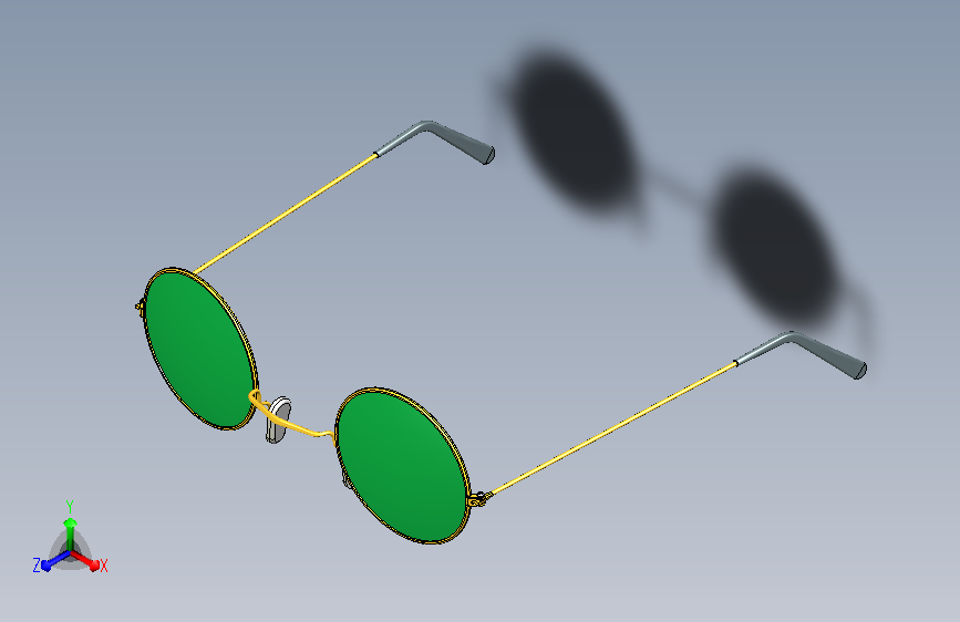 圆形太阳镜墨镜