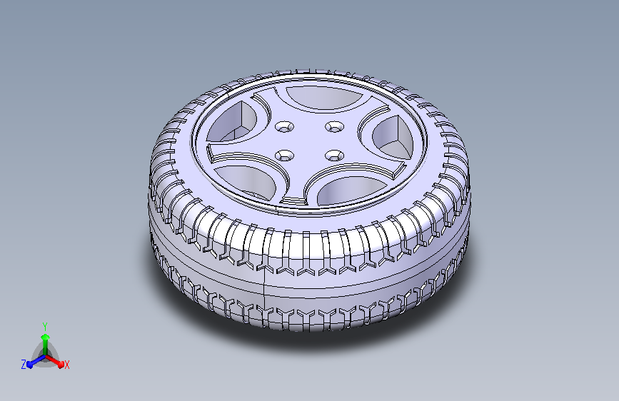 汽车轮胎3d模型