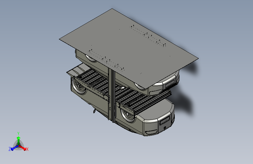 双柱液压简易机械车库 1710112==wb100