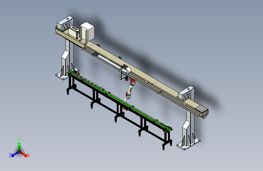 吊挂机器人取流水线 sw21