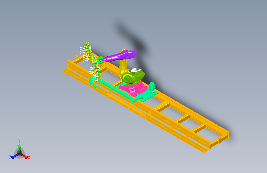 夹爪地轨机器人 sw21