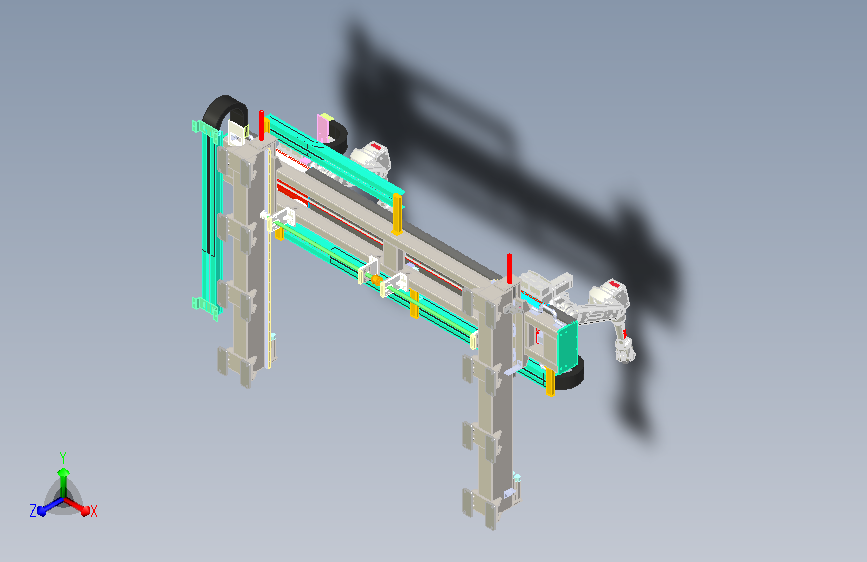 锻压机器人地轨 sw21