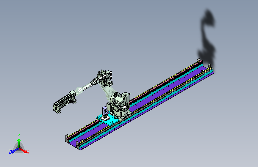 机器人内涨紧抓具带地轨 sw21