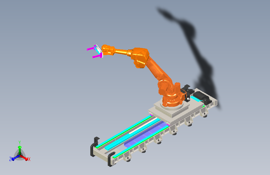 机器人移动地轨 sw21