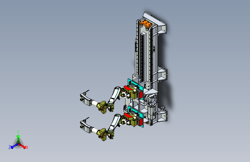 双机器人行走焊接 sw21