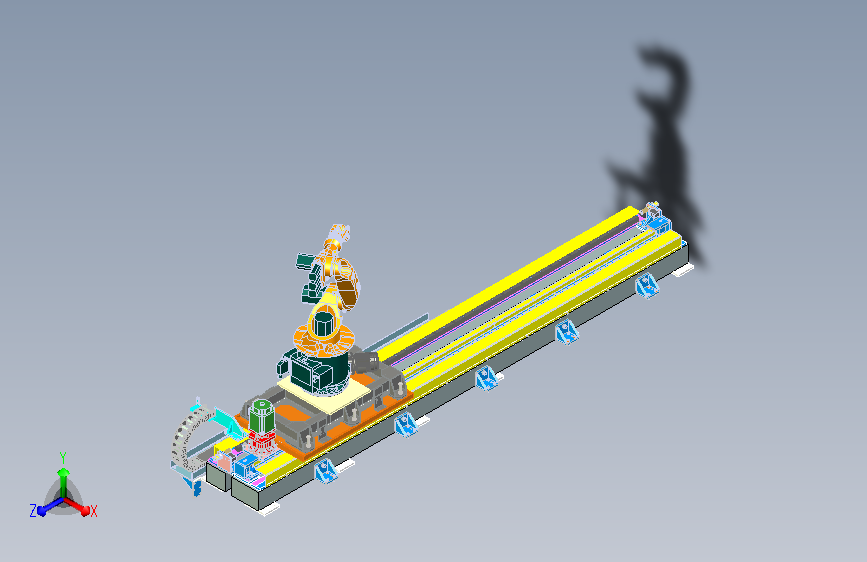机器人行走第七轴地轨 sw21