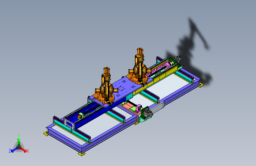X、Y双轴机器人地轨外部轴 sw21