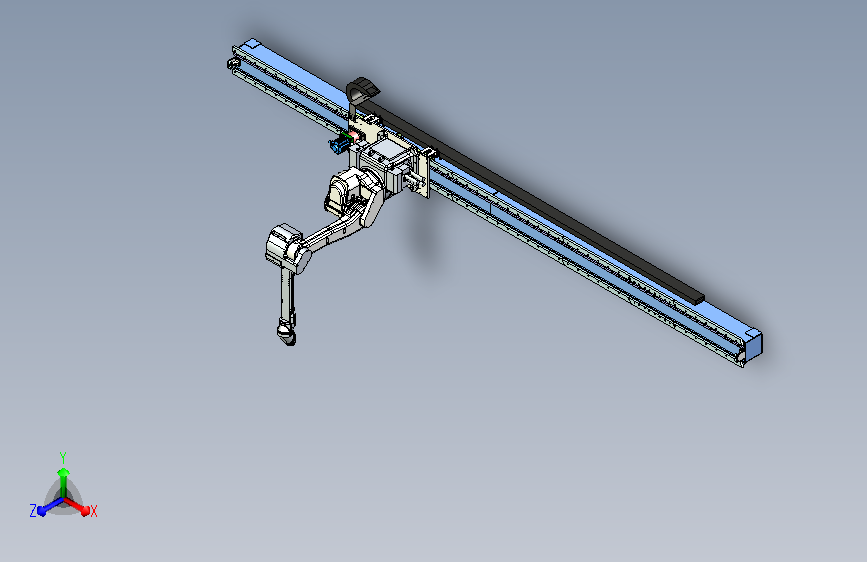 滚轮结构机器人行走轨道 sw21