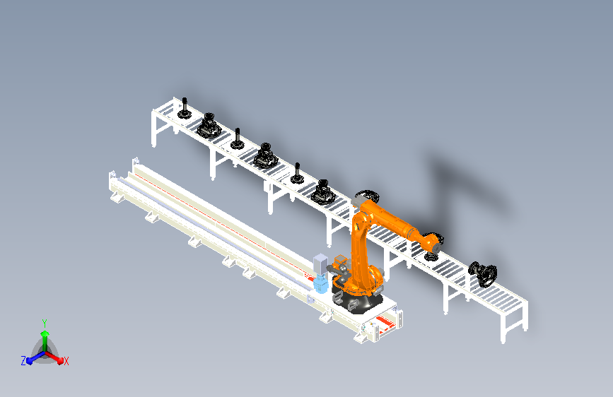 KR210机器人地轨 sw20