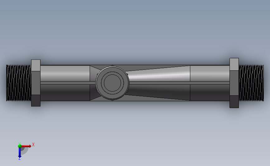 DN25-射流器PVC 俯视图