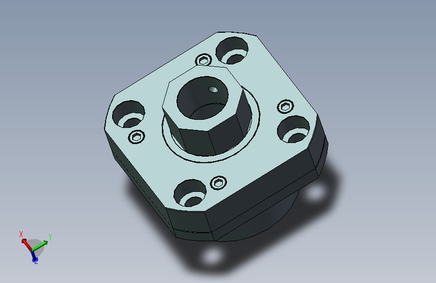 法兰形丝杆固定座 BAR15