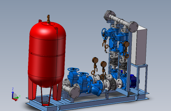 工业水泵站模型
