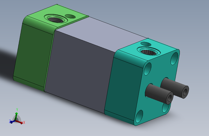 A0006995-特殊气缸（双侧杆 - 双作用 - 带缓冲行程）