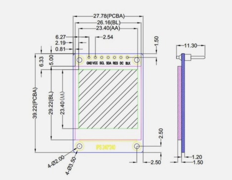 A0007031-IPS 240 x 240 1.3 英寸屏幕