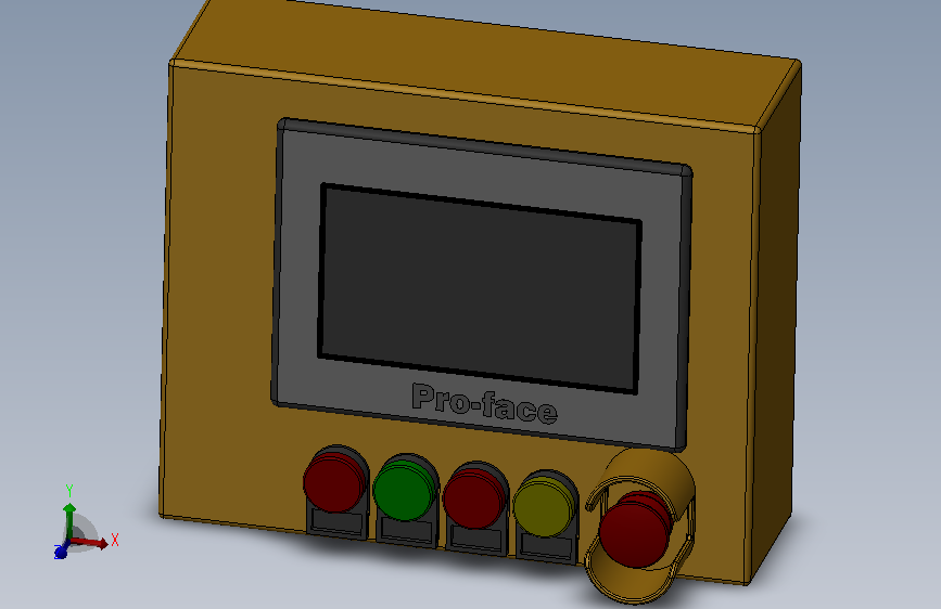 控制盒触摸屏开关按钮