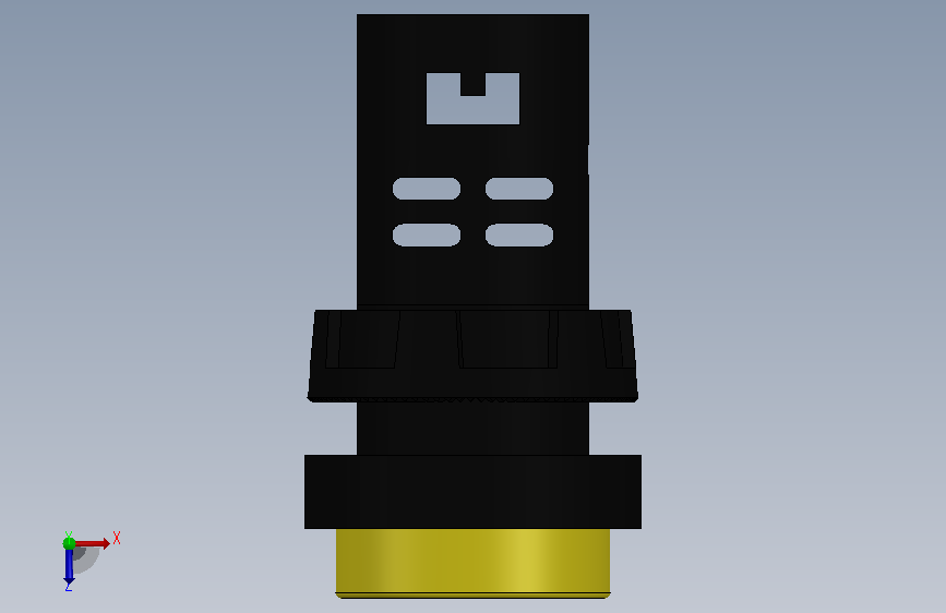指示灯DYellow panel light assembly 俯视图