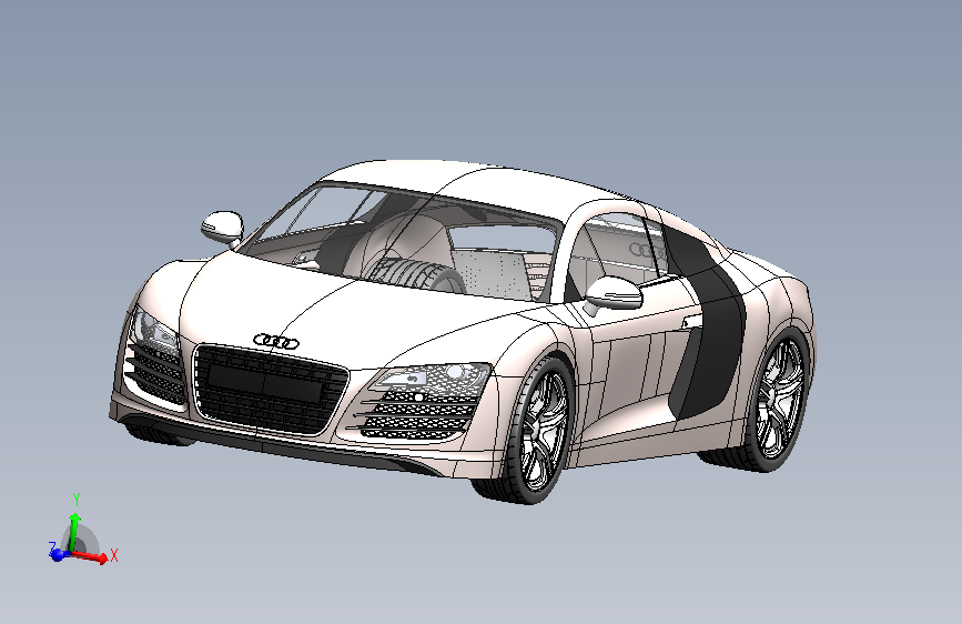 solidworks设计的奥迪R8